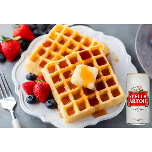 Combo American Waffles + Stella Artois Lta 269ml