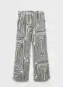 Pantalón Doty Crudo Talla 38 Mujer Mango