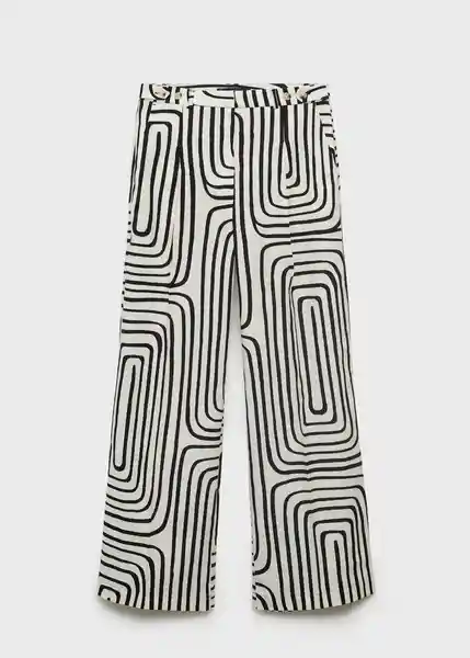 Pantalón Doty Crudo Talla 38 Mujer Mango