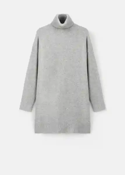 Vestido Taldote Gris Medio Vigore Talla M Mujer Mango