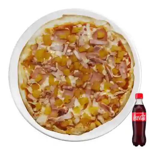 Pza hawaiana especial+cocacola org 400ml