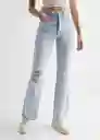 Pantalón Jean Straight Bleach Talla 18 Mango Teen Girl Mango