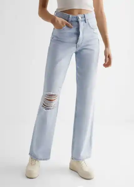 Pantalón Jean Straight Bleach Talla 18 Mango Teen Girl Mango