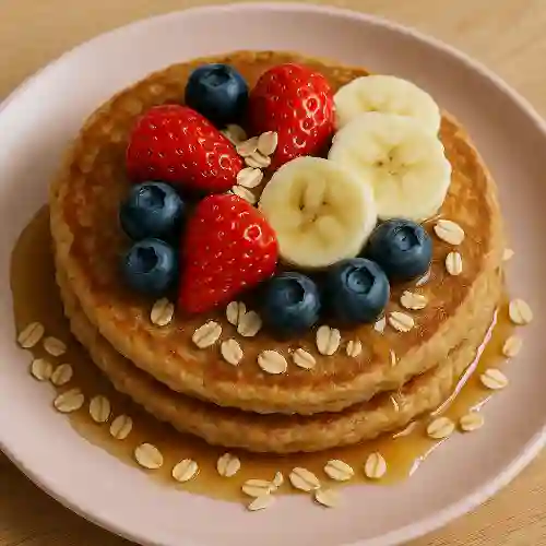 Pancakes de Avena y Fresa