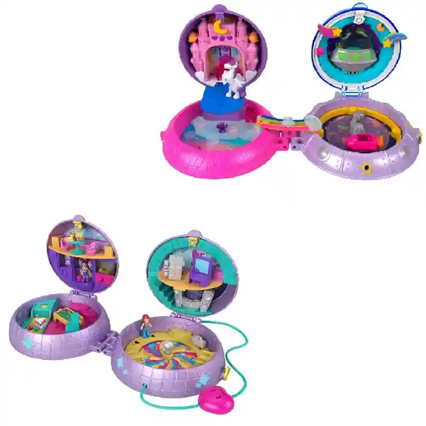 Polly Pocket Juguete Compacto Con Doble Área de Juego