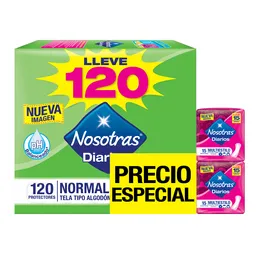 Nosotras Pack de Protectores Diarios Normal + Protectores Multiestilo