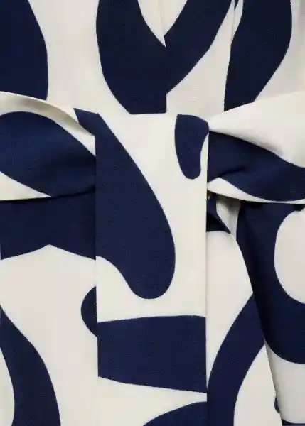 Vestido Apple Azul Talla S Mujer Mango