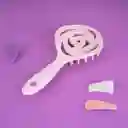 Cepillo Para Shampoo Con Cerdas Suaves Morado Miniso