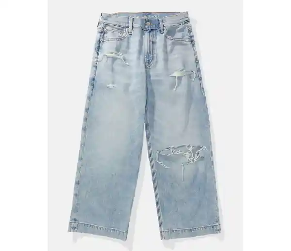 Pantalón Jean Mujer Azul Claro Talla 4 Regular American Eagle