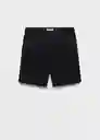 Bermuda Banarea Negro Talla 40 Hombre Mango