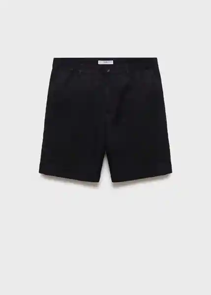 Bermuda Banarea Negro Talla 40 Hombre Mango