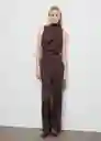 Enterizo Mono Marty1 Chocolate Talla S Mujer Mango