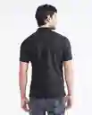 Camiseta Polo Knob Piece Negro Sombrío Ultraoscuro S Chevignon