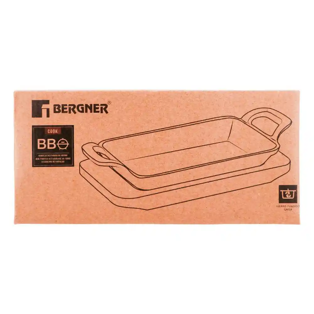 Mini Asador Hierro Fundido Bergner Bg-34401bk -negro