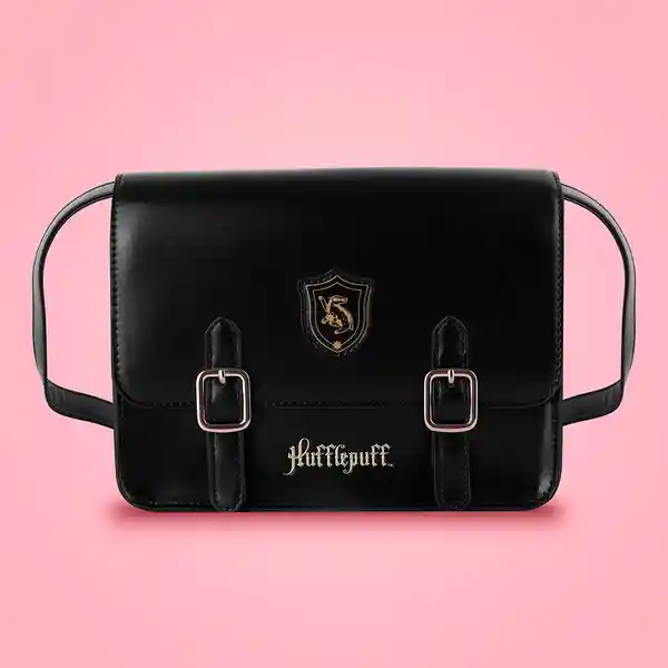 Bolso Estilo Preppy Serie Harry Potter Hufflepuff Miniso