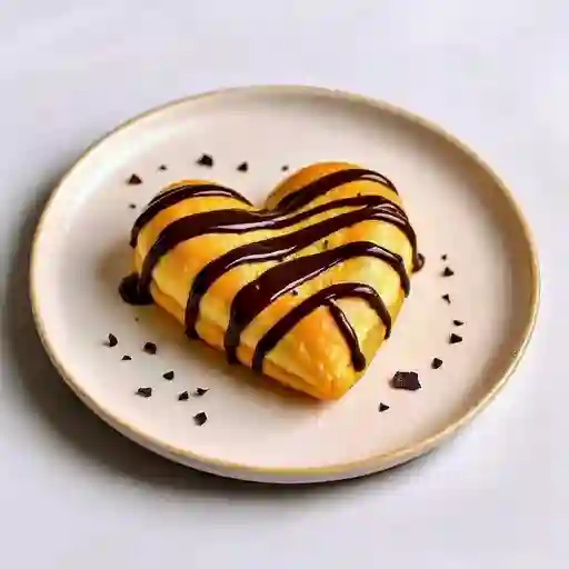 Corazon de Hojaldre con Chocolate