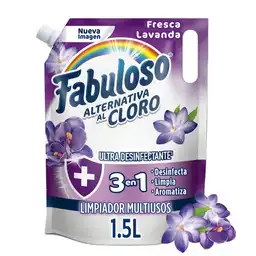 Fabuloso Limpia Pisos Alternativa al Cloro Fresca Lavanda 1.5 L