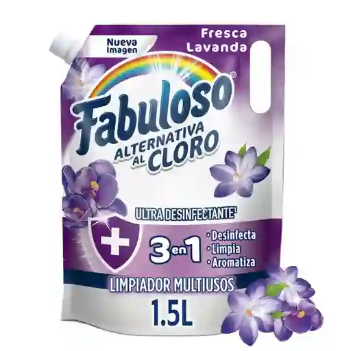 Fabuloso Limpia Pisos Alternativa al Cloro Fresca Lavanda 1.5 L