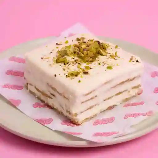 Milhoja de pistacho chantilly keto