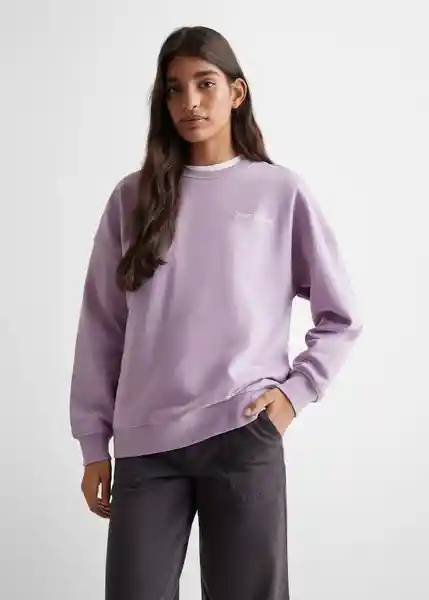 Buzo Sudadera Studio Lavanda Talla 18 Niñas Mango