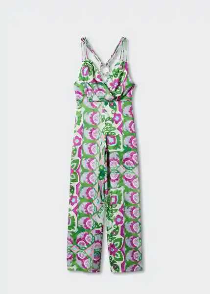 Enterizo Mono Sandy Verde Talla M Mujer Mango