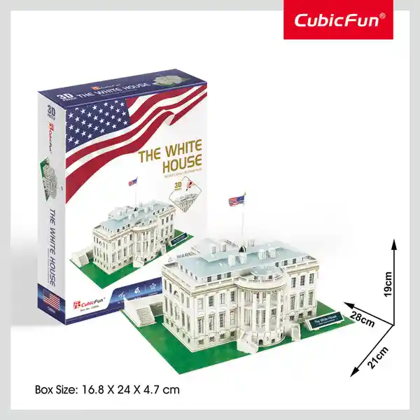 Rompecabezas La Casa Blanca 3d Cubic Fun 56 Piezas