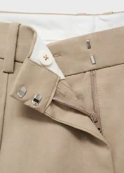 Pantalón Olivia Topo Talla 36 Mujer Mango