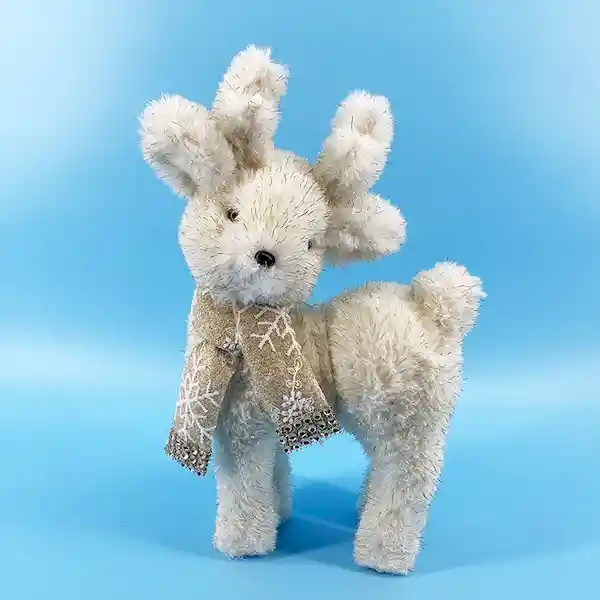 Burica Figura Decorativa Bambi Beige Dorado 19 x 11 x 32 cm