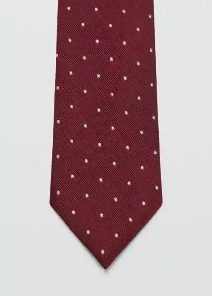 Corbata Dots8 Burdeos Talla 99 Hombre Mango