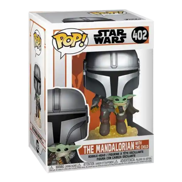 Funko Pop Figura Coleccionable Mandalorian With The Child 402