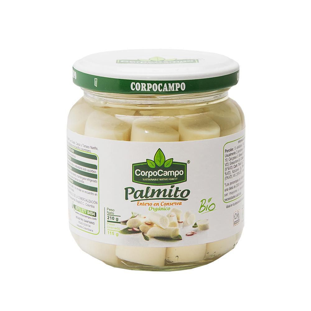 Corpocampo Palmito Orgánico Entero 210 g
