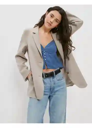 Chaqueta Mujer Café Talla LARGE American Eagle
