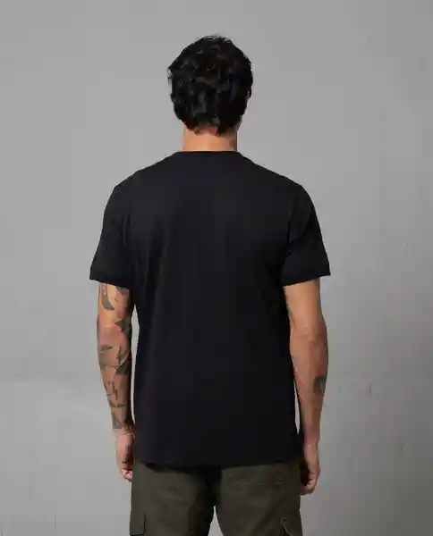 Camiseta Hombre Negro Talla L 100G005 Rifle