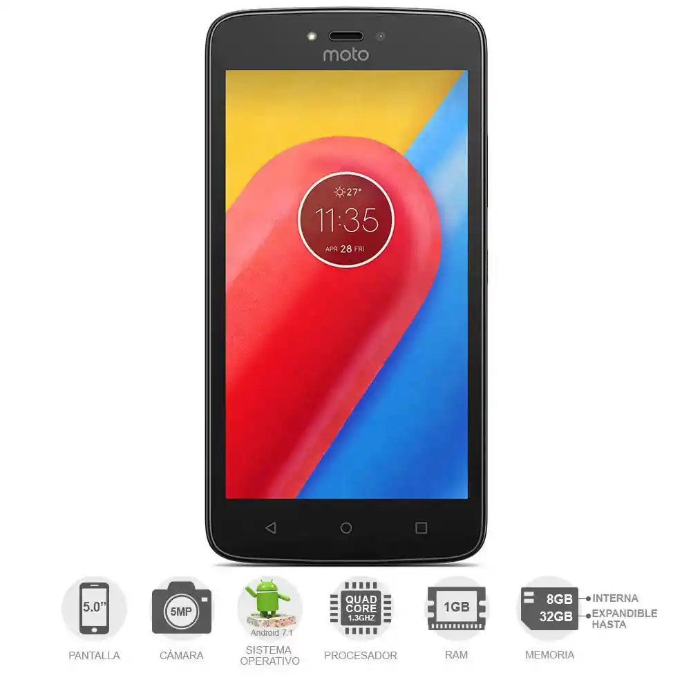 Motorola Celular C 8Gb Negro