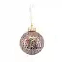 Esfera Con Brillo Fiesta Navidad 2024