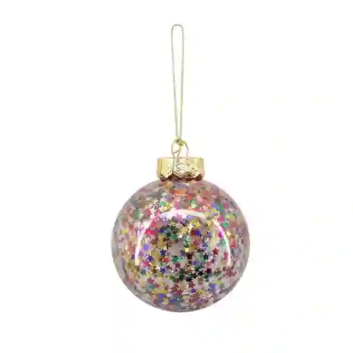 Esfera Con Brillo Fiesta Navidad 2024