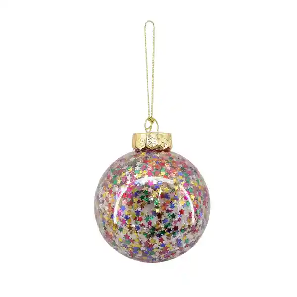 Esfera Con Brillo Fiesta Navidad 2024