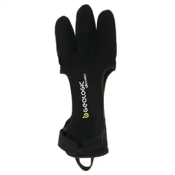 Geologic Guante Protección Tiro Con Arco Negro Talla S