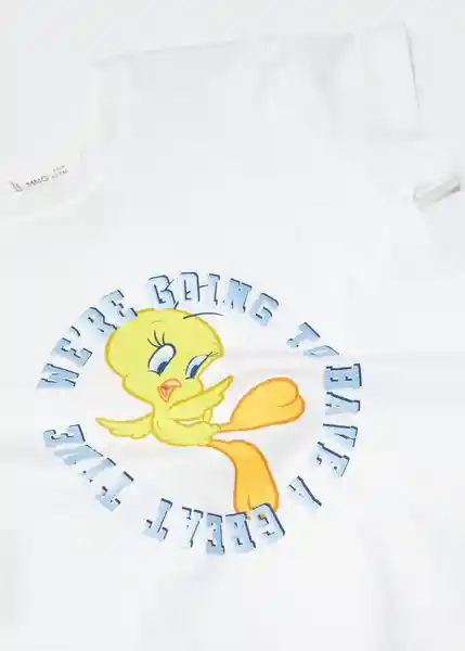 Camiseta Piolin Offwhite Talla 71 Niñas Mango