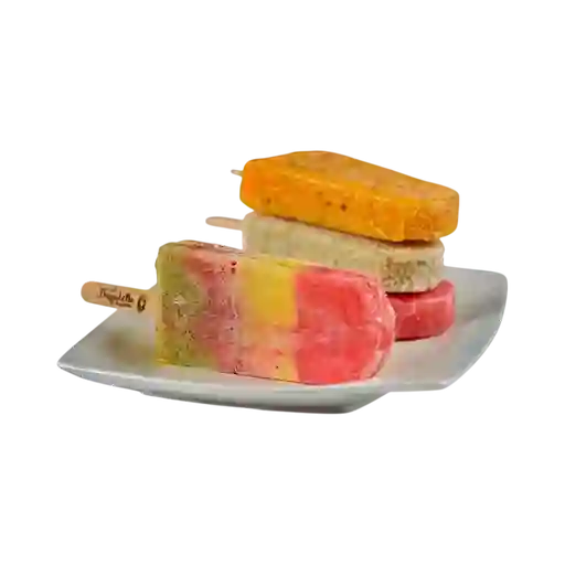 Paleta de Fresa, Piña y Kiwi