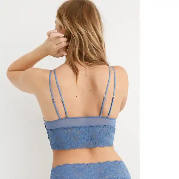 Bralette Azul Talla: Medium American Eagle