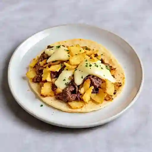 Arepa de Solomo a la Plancha