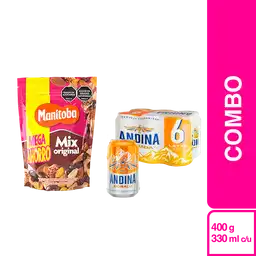 Combo Amigos+Manitoba Mix Original+Andina Cerveza Dorada Sixpack