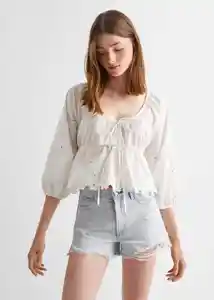 Blusa Nash Blanco Talla 21 Teen Niñas Mango