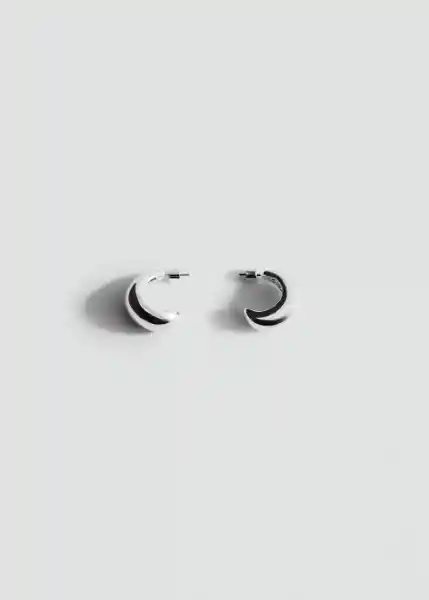 Pendientes Janice Plata Talla 99 Mujer Mango