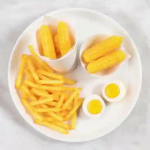 Mazorcada L + Papas + Caja de Jugo + Huevo sorpresa