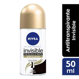Nivea Desodorante Invisible Black & White Satin en Roll On