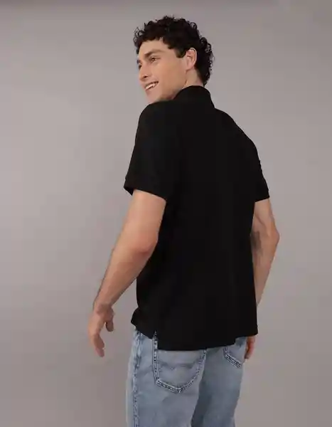 Camiseta Hombre Negro Talla XXL 4354001 American Eagle