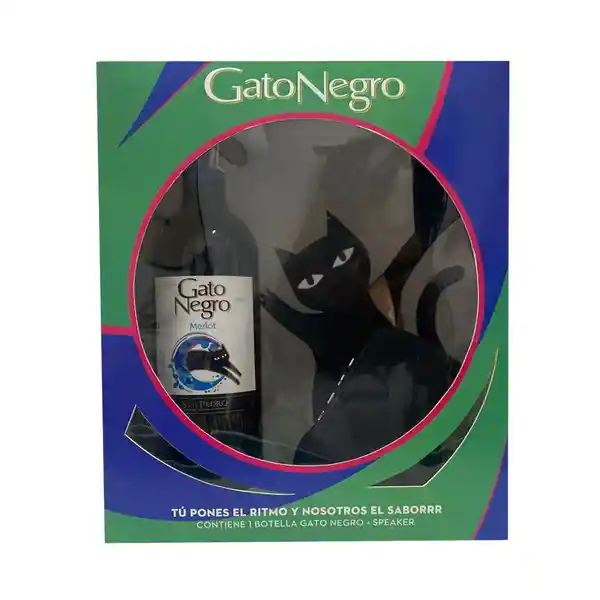 Gato Negro Vino Tinto + Speaker Merlot