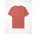 Camiseta Hombre Color Rosado Talla SMALL American Eagle